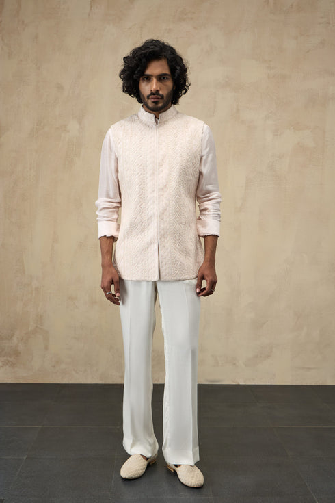 Vertical Dori Nehru Jacket Set